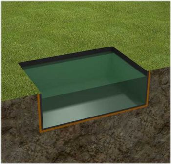 Box Liner Illustration showing No Flange