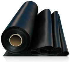 Flat sheet rubber pond liners