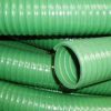Green Spiral Suction Hose End View