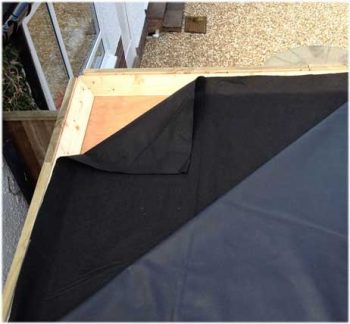Geotextile roof liner protection