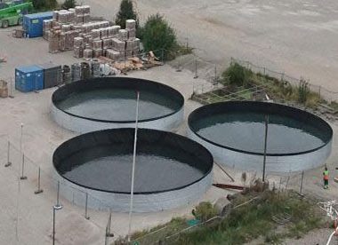 Galvanised Steel Open Top Tank for storing water