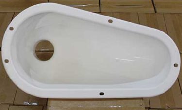 Pour Flush Latrine Pan for Squatting Slabs