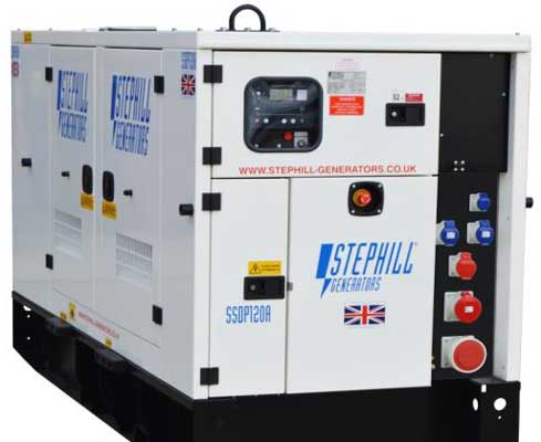 Quiet outlet diesel generator