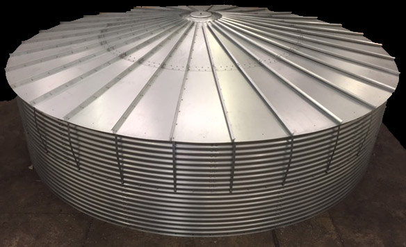 Water Storage Tank with Steel Roof