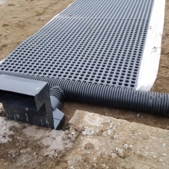 Landflex Gasflow Geocomposite with composite tee piece and vent box