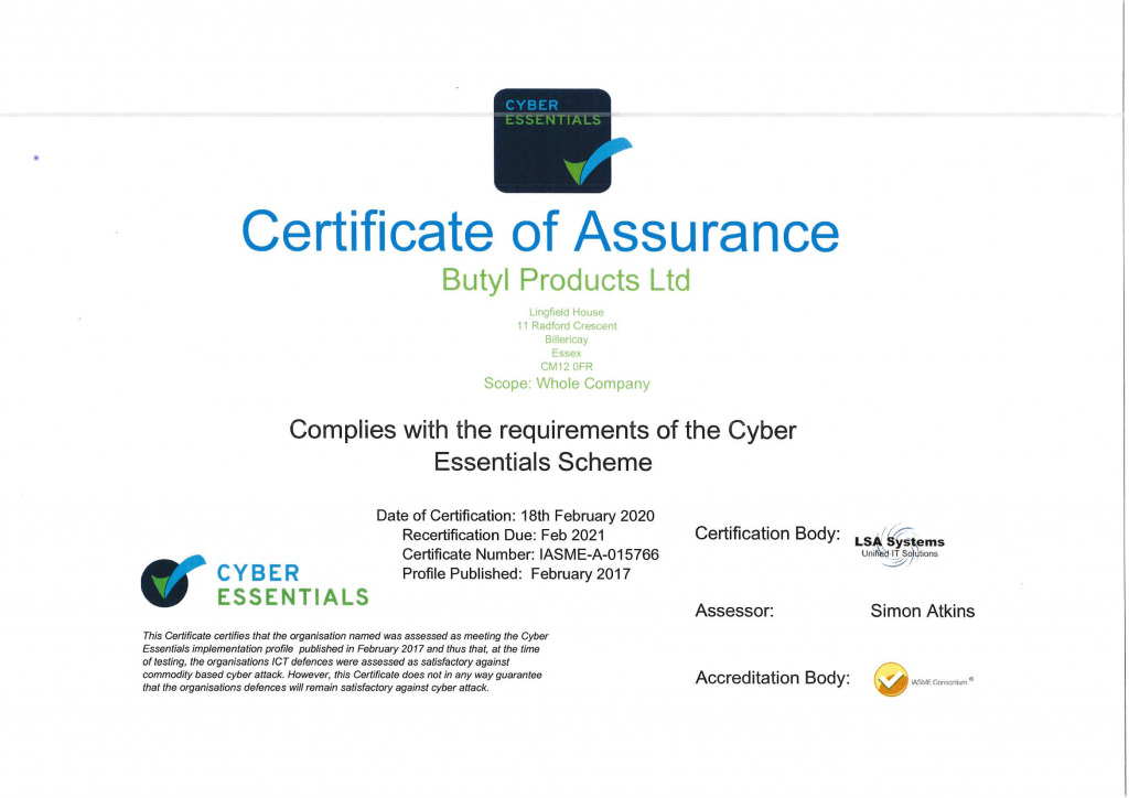 We're Cyber Essential