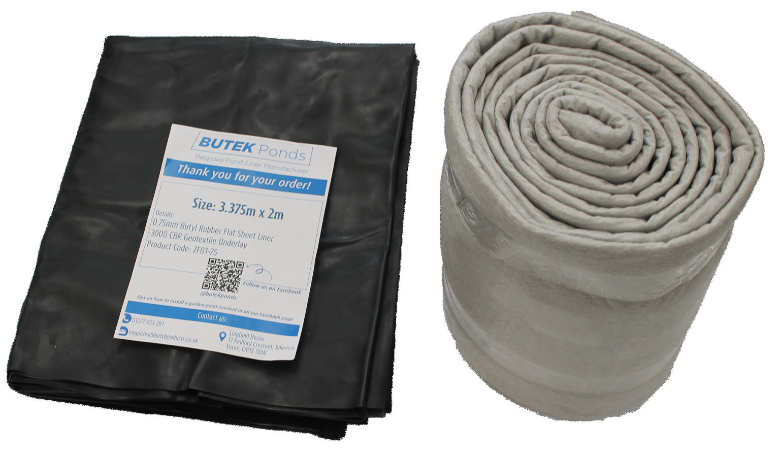 Stock Pond Liners ready for immediate dispatch and Geotextile Butyl